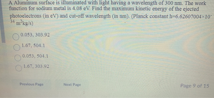how to calculate cut off wavelength