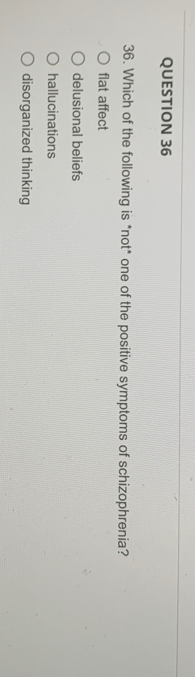 Solved QUESTION 3636. ﻿Which of the following is ?** ﻿not | Chegg.com