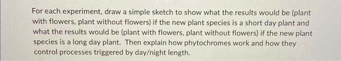 Solved A scientist wants to determine if a plant that she | Chegg.com