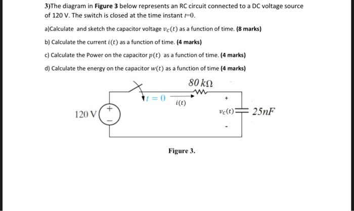 Solved 1)In the circuit shown below in Figure 1, find the | Chegg.com