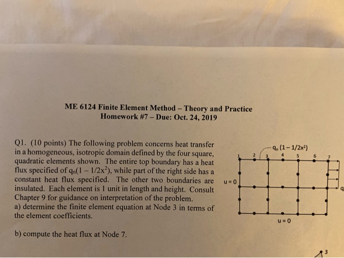 ME 6124 Finite Element Method - Theory and Practice | Chegg.com