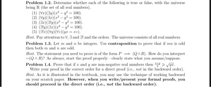 Solved explain why the answer is True or false please | Chegg.com