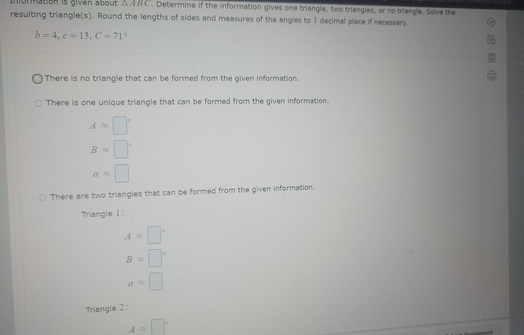 Solved Is given about A ABC. Determine if the information | Chegg.com