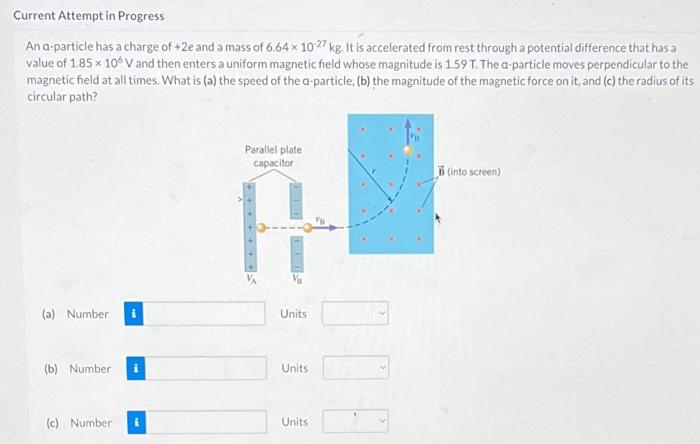 Solved An A-particle Has A Charge Of +2e And A Mass Of | Chegg.com