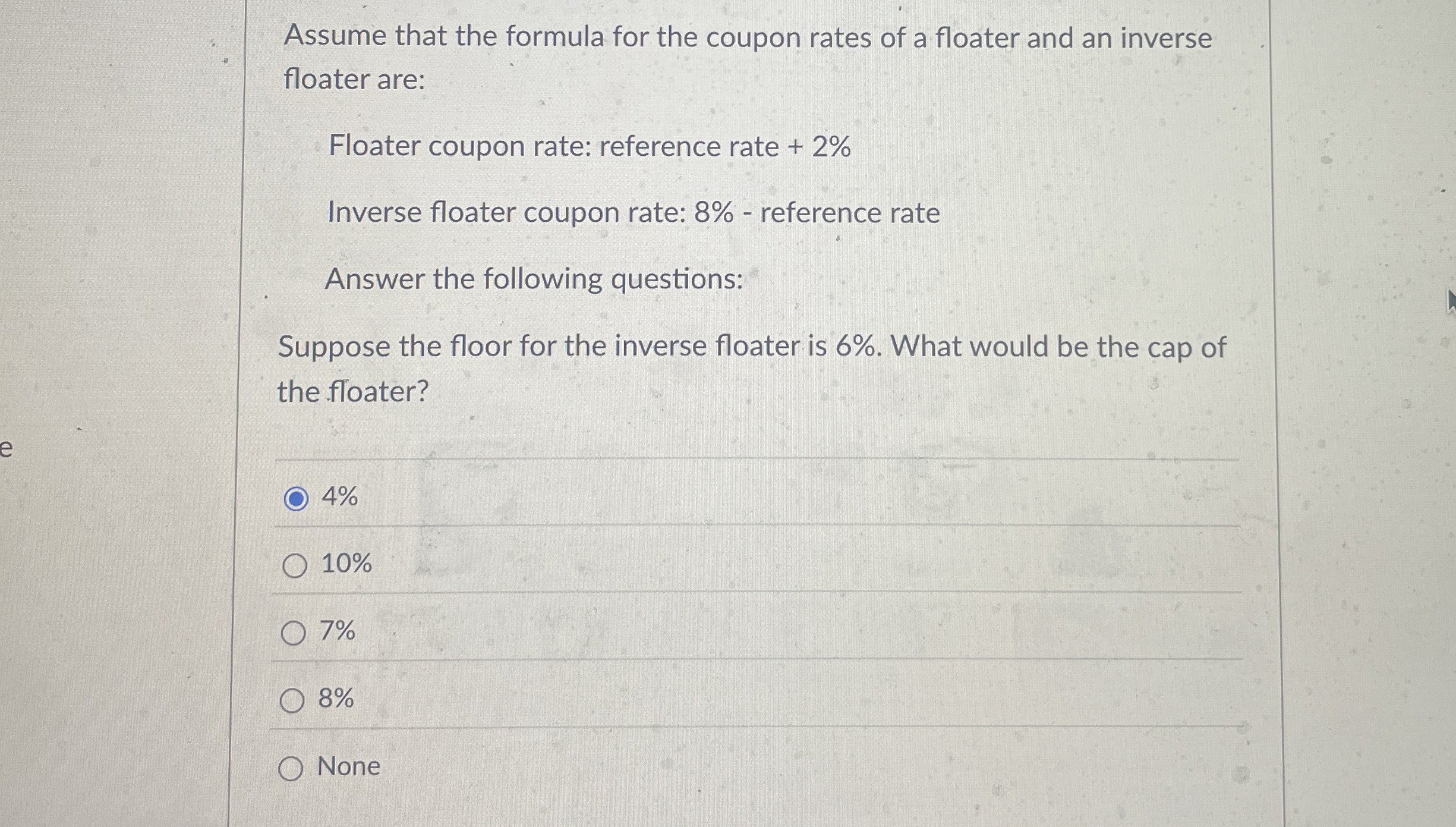 Solved Assume that the formula for the coupon rates of a | Chegg.com
