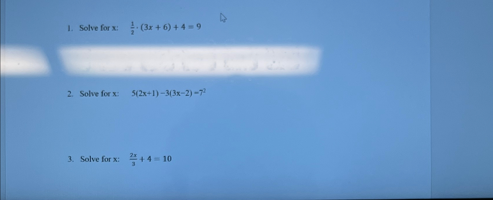 solve for x 1 5 9 13 x 1326