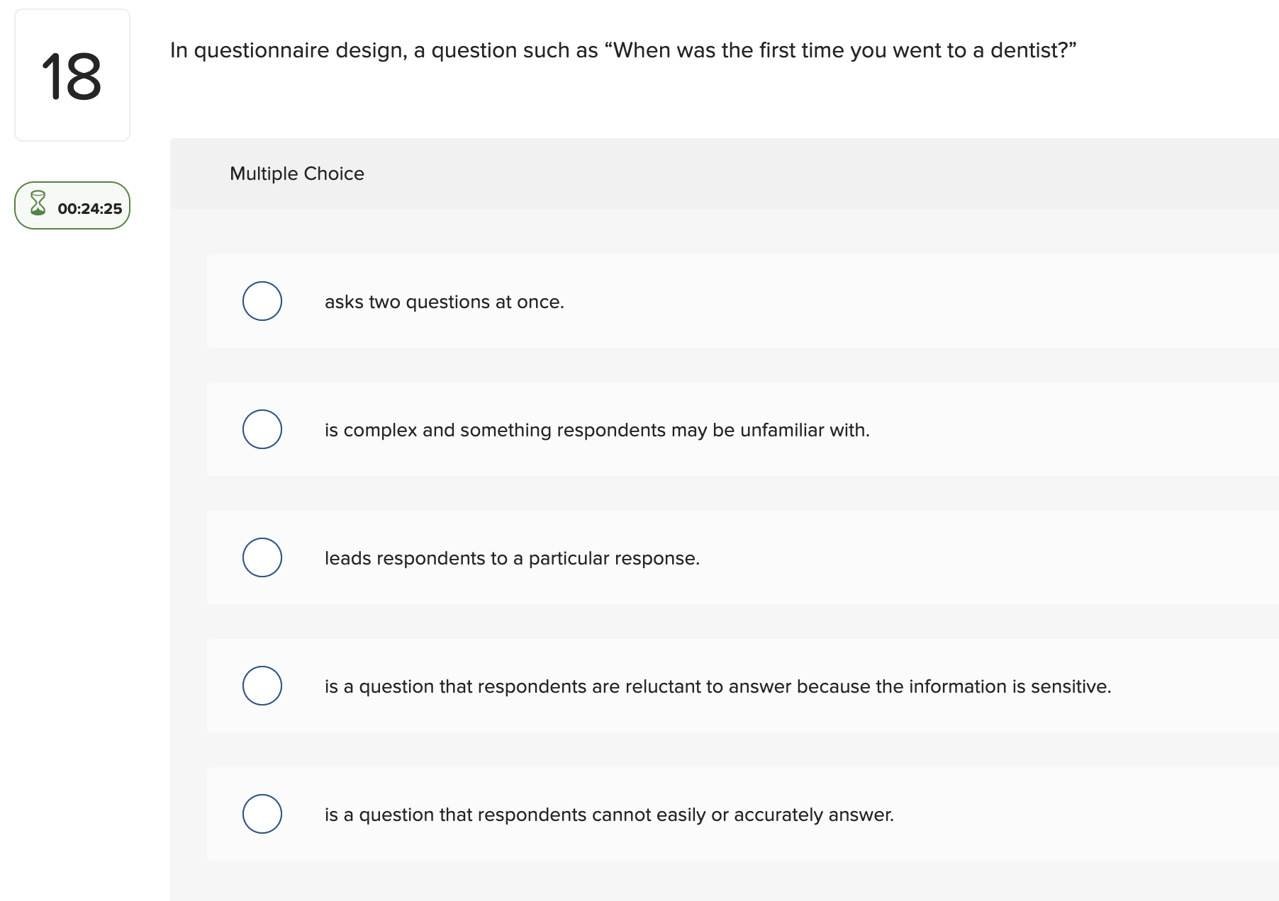 Solved In questionnaire design, a question such as 