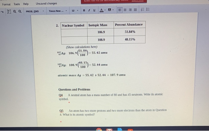 Solved 3 Complete the following table for the elements that | Chegg.com