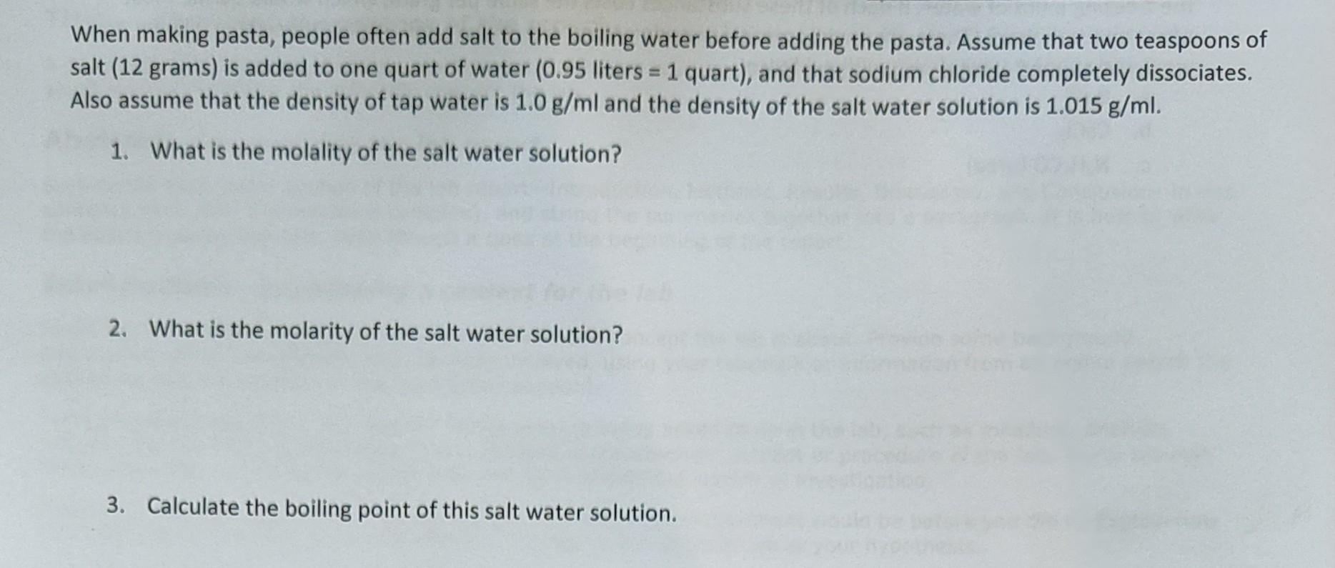 Why Do Some People Add Salt To Boiling Water?