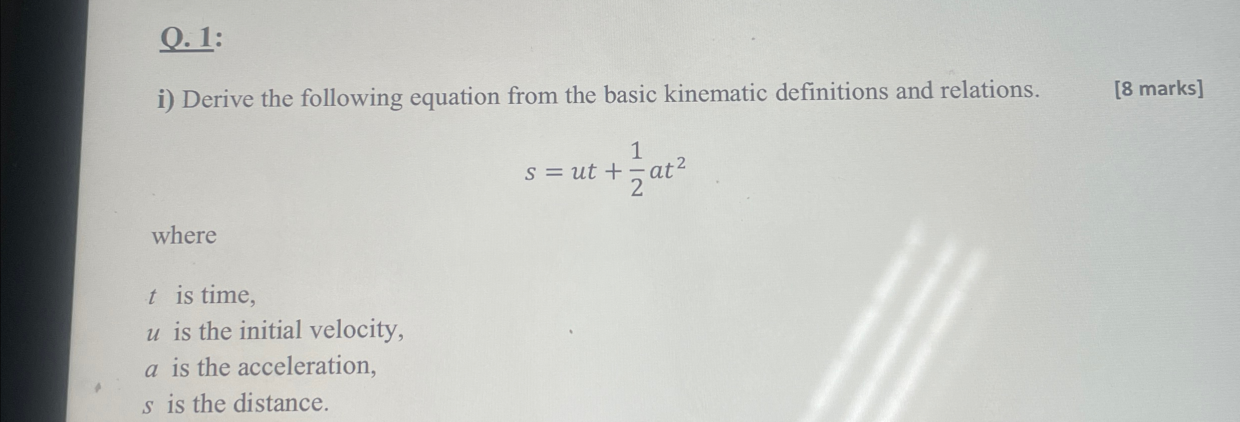 Solved Q. 1:i) ﻿Derive the following equation from the basic | Chegg.com