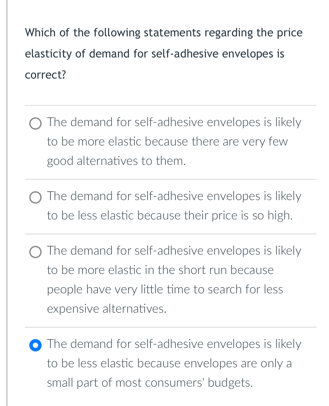 Solved Which of the following statements regarding the | Chegg.com