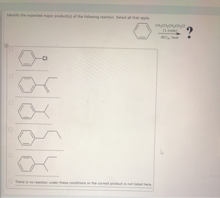 Solved Identify the expected major product(s) of the | Chegg.com
