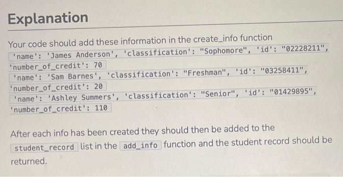 Solved 1. Student Record Background The CS department has | Chegg.com