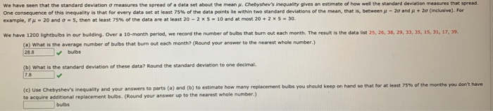 Solved We have seen that the standard deviation measures the | Chegg.com