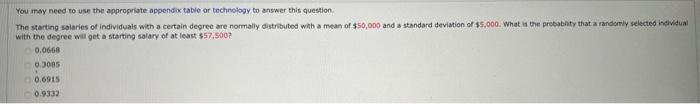 Solved You may need to use the appropriate appendio table or | Chegg.com