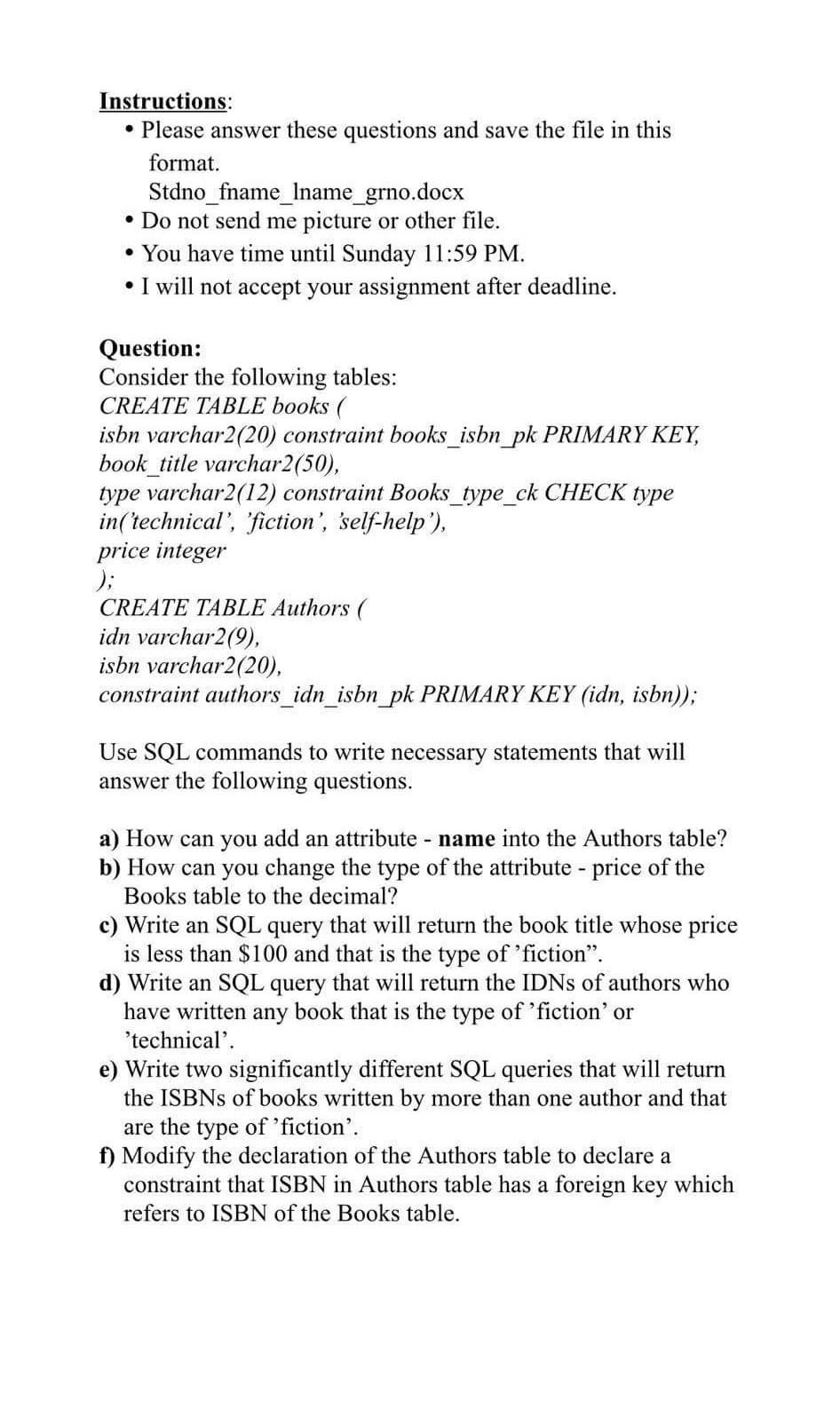 Solved Instructions: • Please answer these questions and | Chegg.com