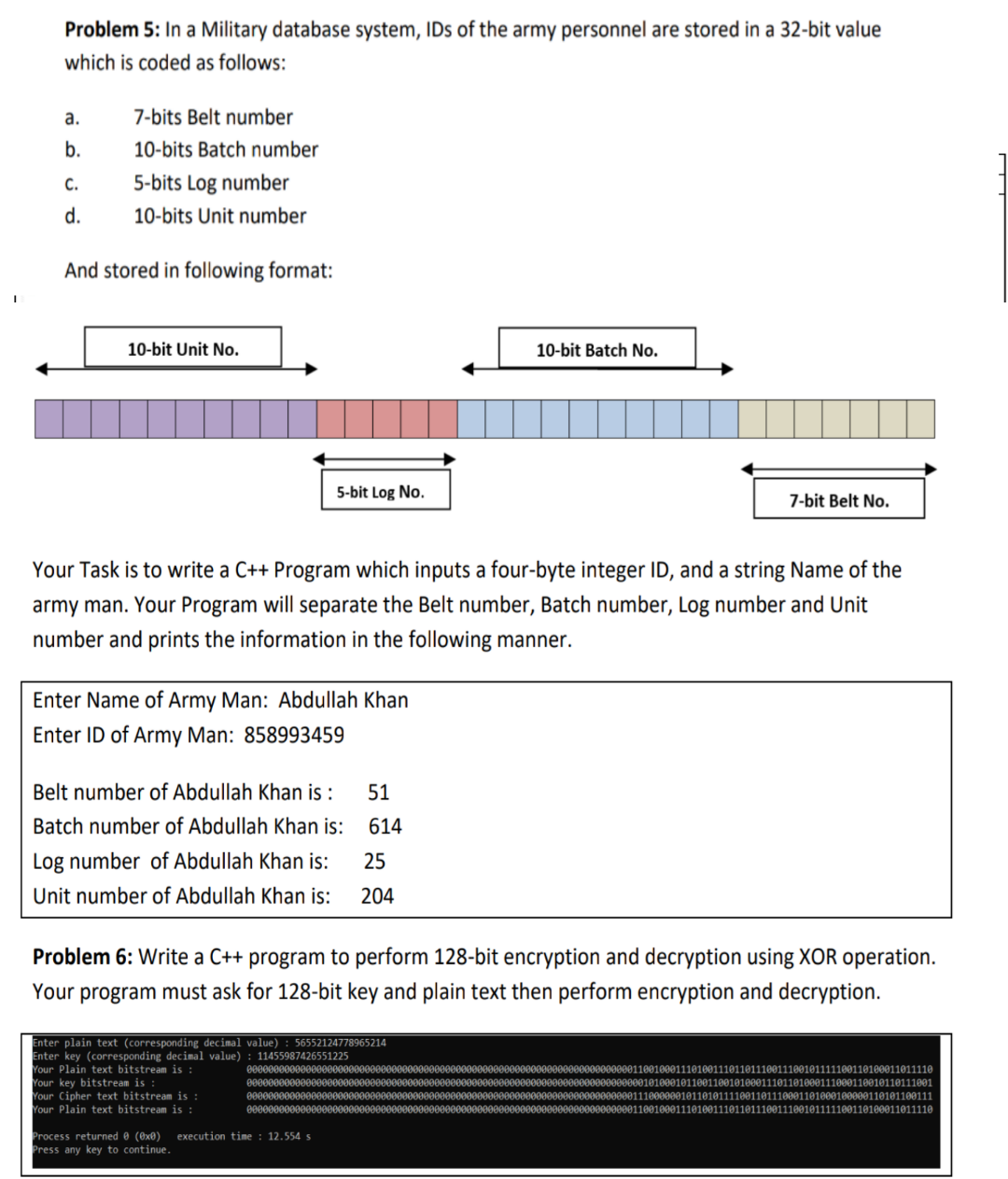Solved Problem 5: In a Military database system, IDs of the | Chegg.com