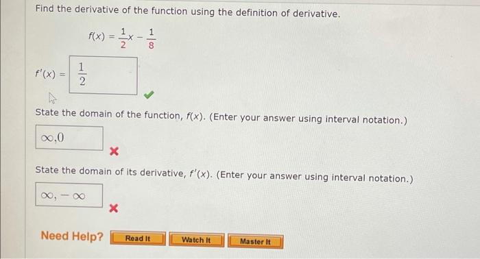 Solved Find The Derivative Of The Function Using The