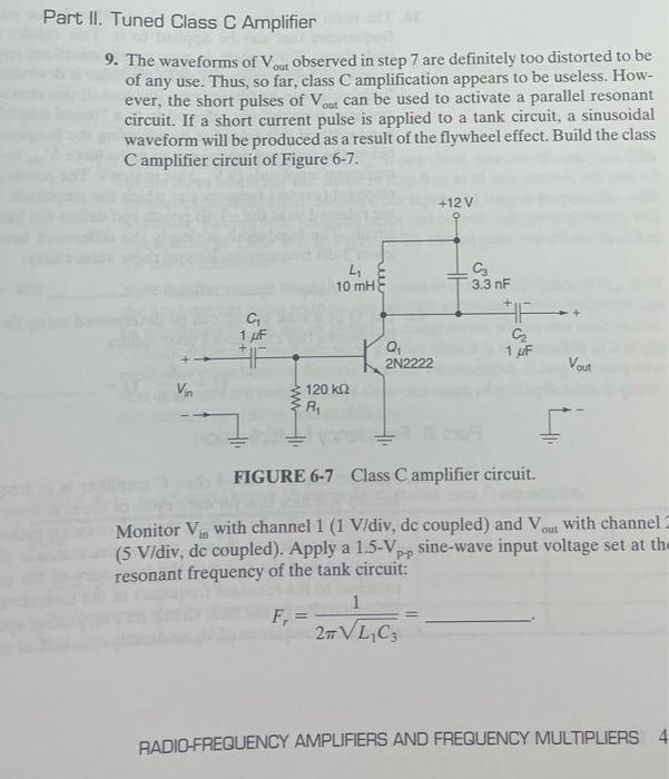 class c tuned amplifier experiment