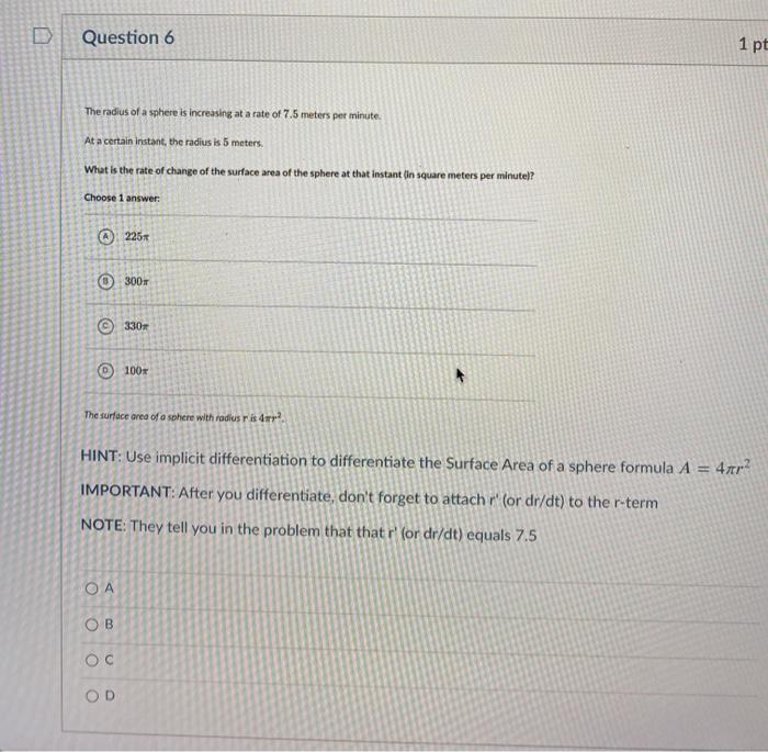 Solved D Question 5 1 pts The differentiable functions and y | Chegg.com