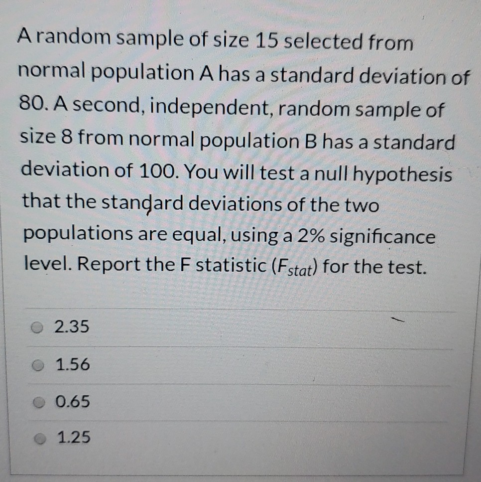 Random Pic Normal Size Solved A random sample of size 15 selected from normal | Chegg.com