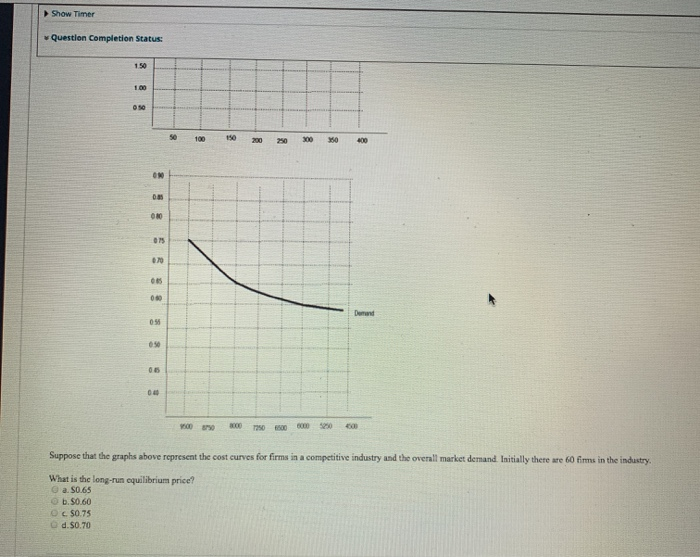 solved question completion status o decrease output... Solved Show Timer Question Completion Status: 3 : : Suppose | Chegg.com