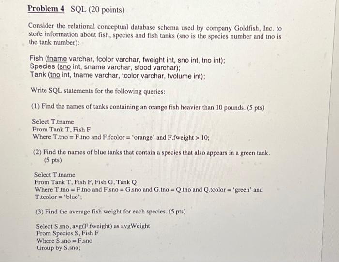 Solved Consider the relational conceptual database schema | Chegg.com
