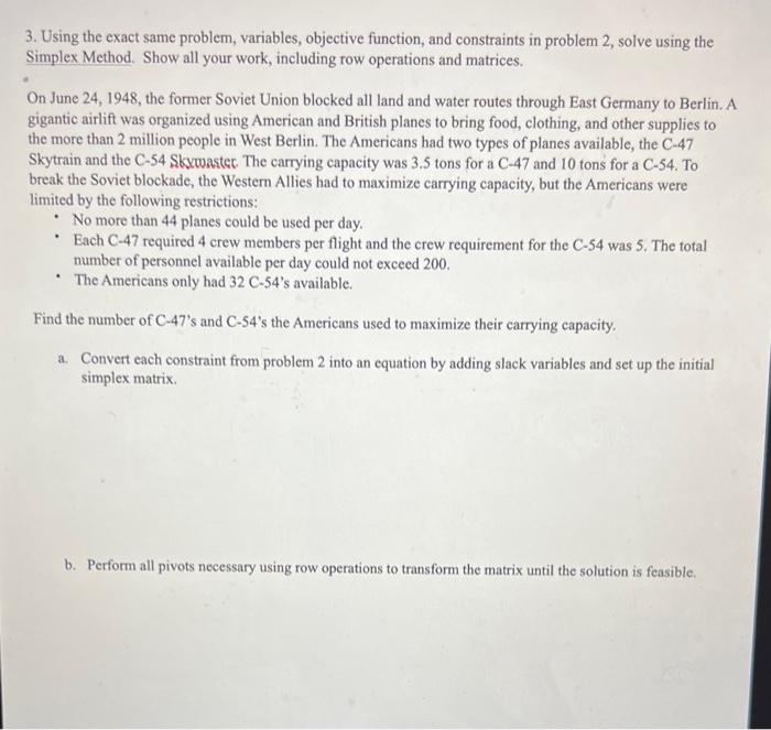 Solved Instructions: Work each of the following problems in | Chegg.com