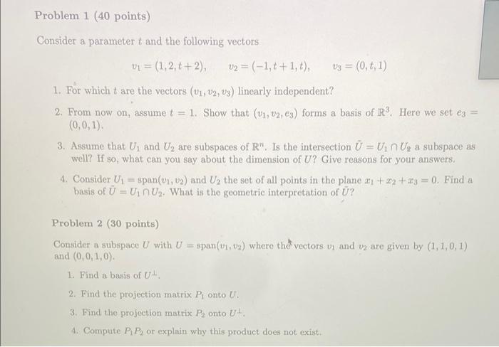 Solved Problem 3 (30 points) Consider measurements at points | Chegg.com