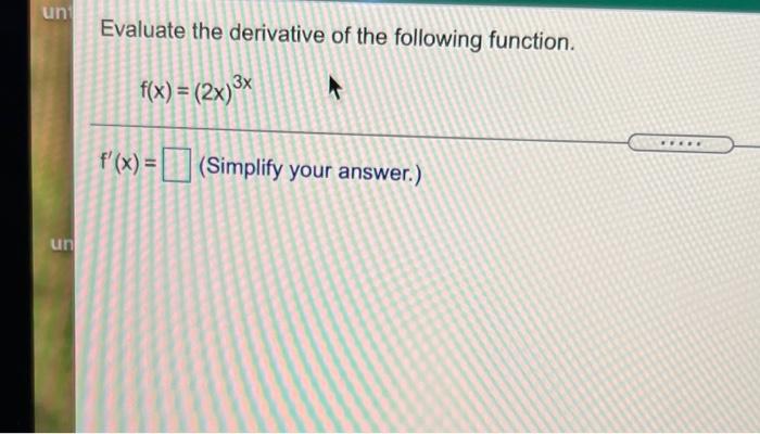 Solved A. Write And Simplify The Integral That Gives The Arc | Chegg.com