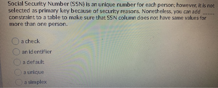 Why a Social Security Number (SSN) is so important