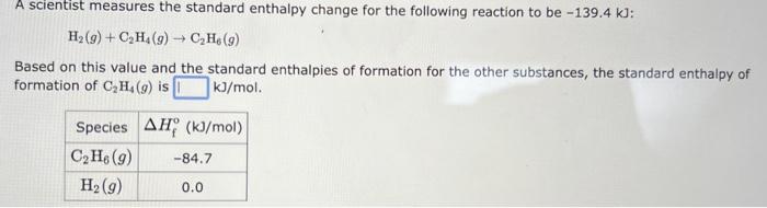 Solved H2 g C2H4 g C2H6 g Based on this value and the Chegg