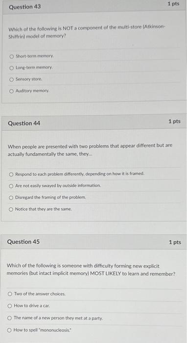Solved Which of the following is NOT a component of the | Chegg.com