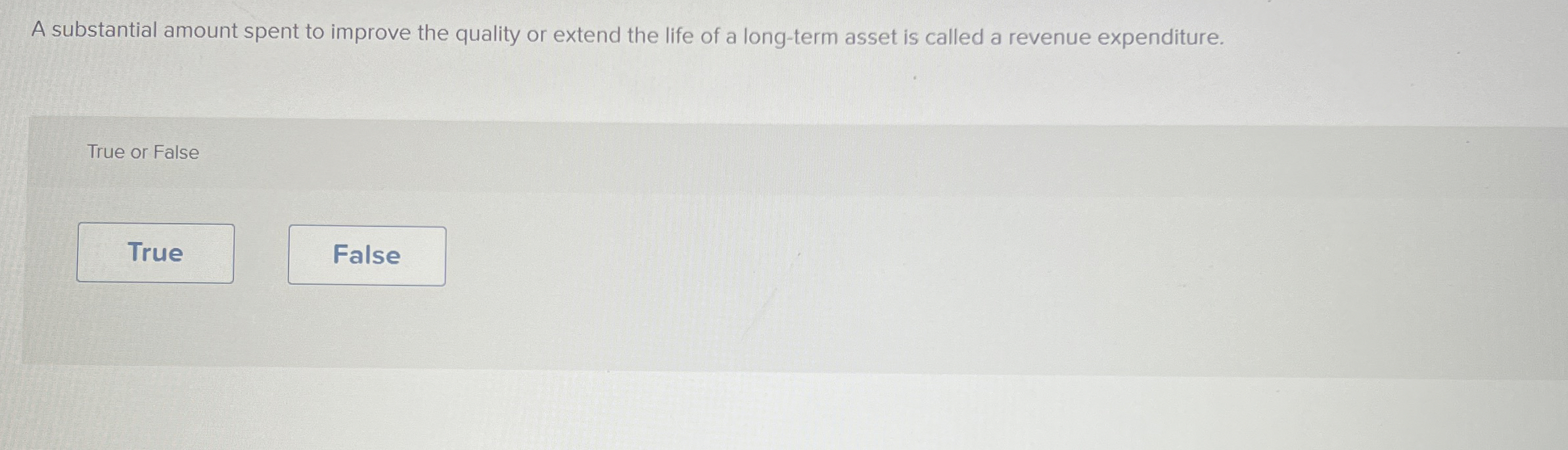 Solved A substantial amount spent to improve the quality or | Chegg.com