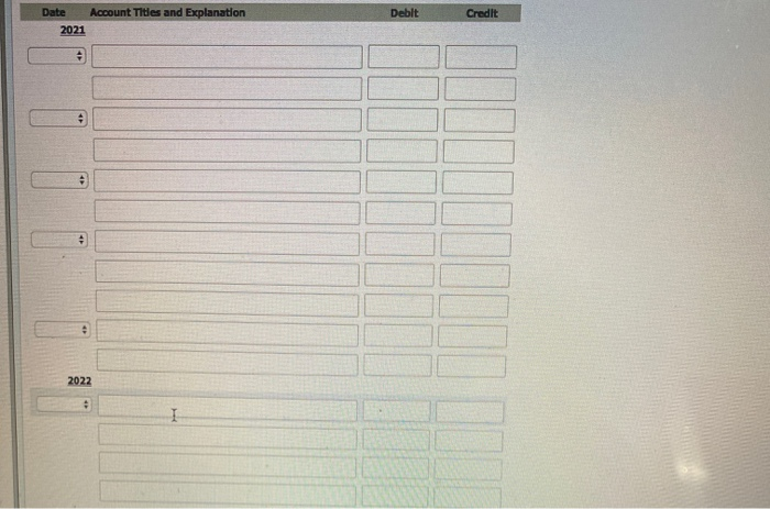 Solved Exercise 224 Prepare journal entries to record the | Chegg.com