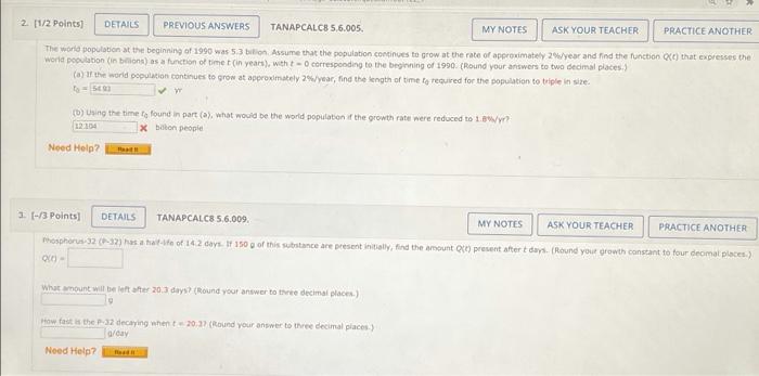 Solved 2 1 2 Points Details Previous Answers Tanapcalcb