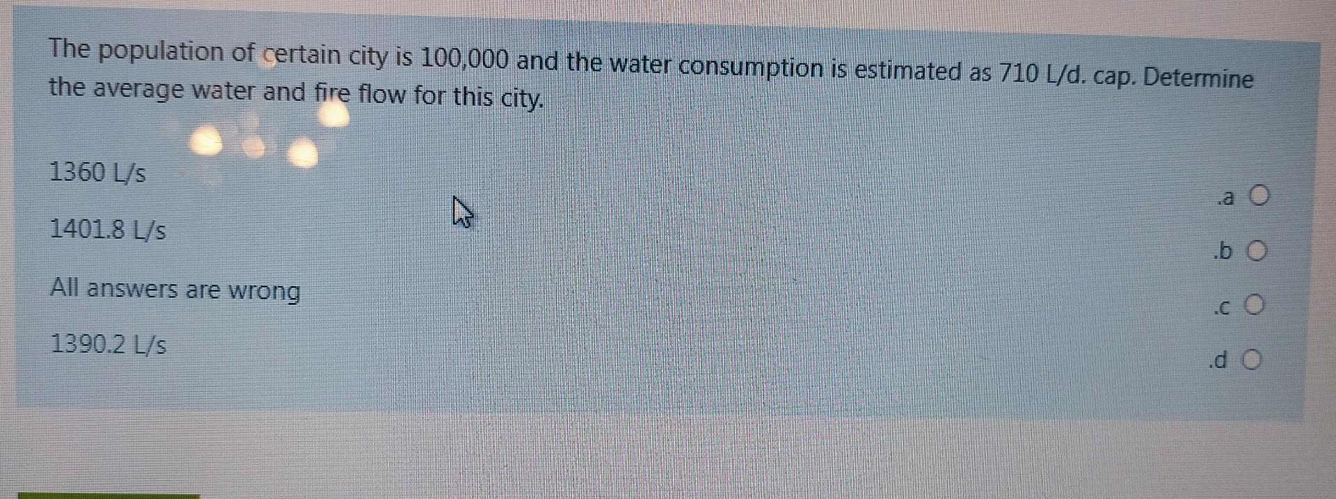 Solved The Population Of Certain City Is 100,000 And The | Chegg.com