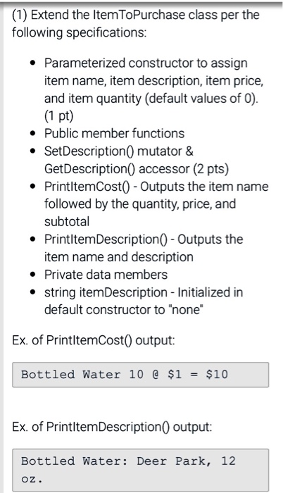 Show me the Online Shooping Cart program in C++ that | Chegg.com