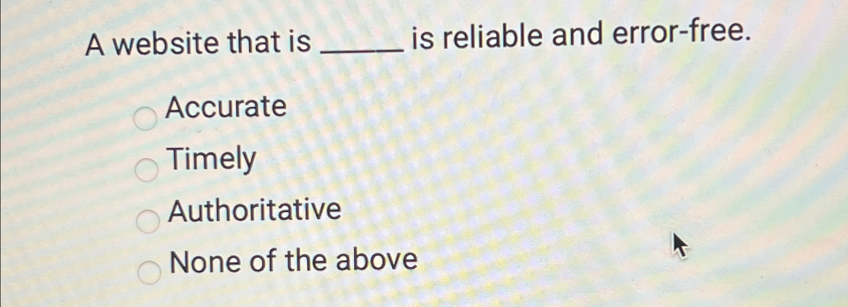 Solved A website that is is reliable and | Chegg.com