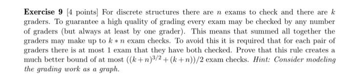 Solved Exercise 9 [4 points) For discrete structures there | Chegg.com