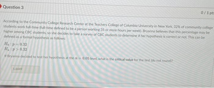 Solved Question 2 0/1 pts According to the Community College | Chegg.com