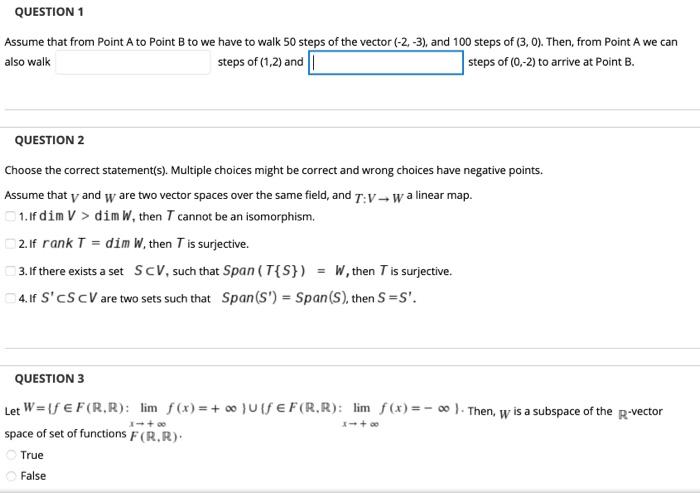 Solved QUESTION 1 Assume That From Point A To Point B To We | Chegg.com