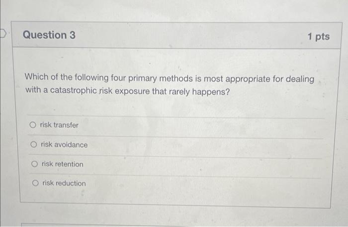 Solved D Question 3 1 pts Which of the following four | Chegg.com
