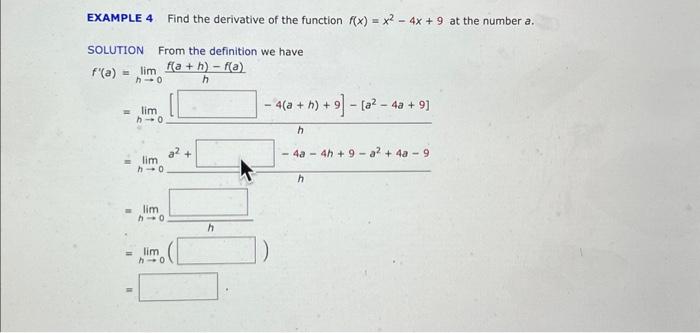Solved EXAMPLE 4 Find the derivative of the function | Chegg.com