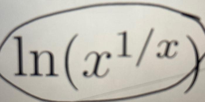 Solved ln(x1/x) | Chegg.com
