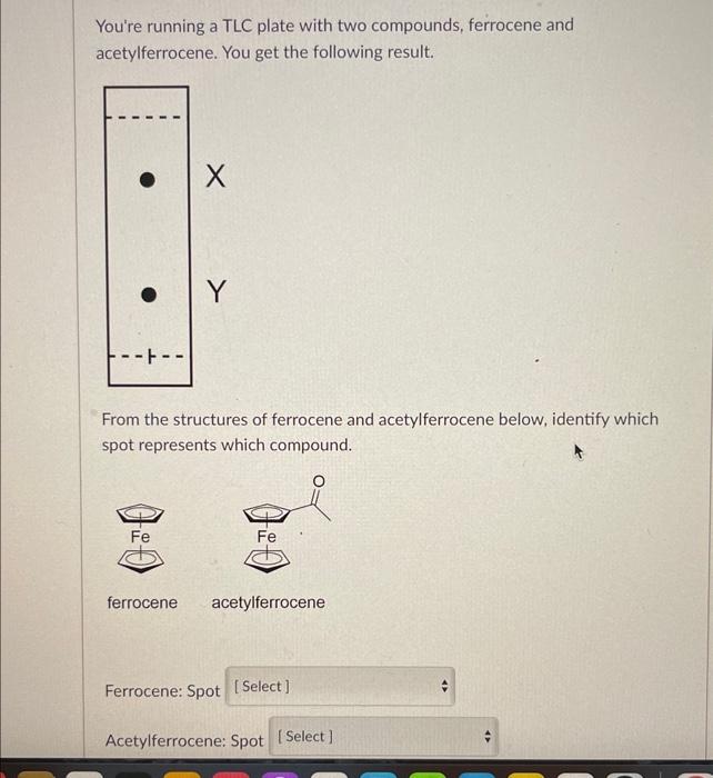 Solved You're using two solvents here acetone and petroleum
