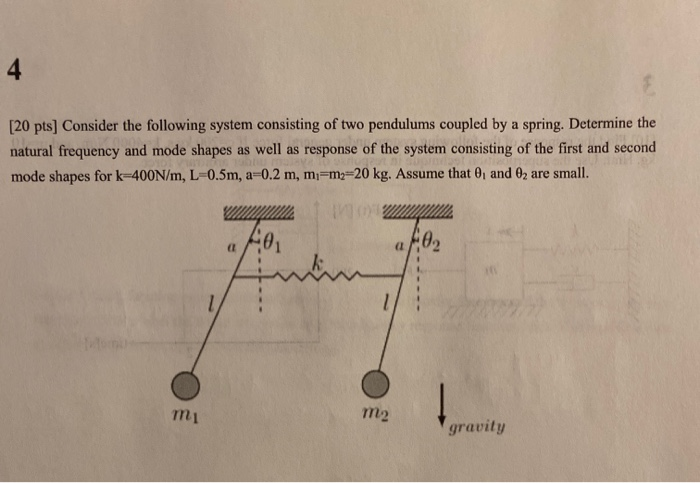 Solved [20 pts] Consider the following system consisting of | Chegg.com