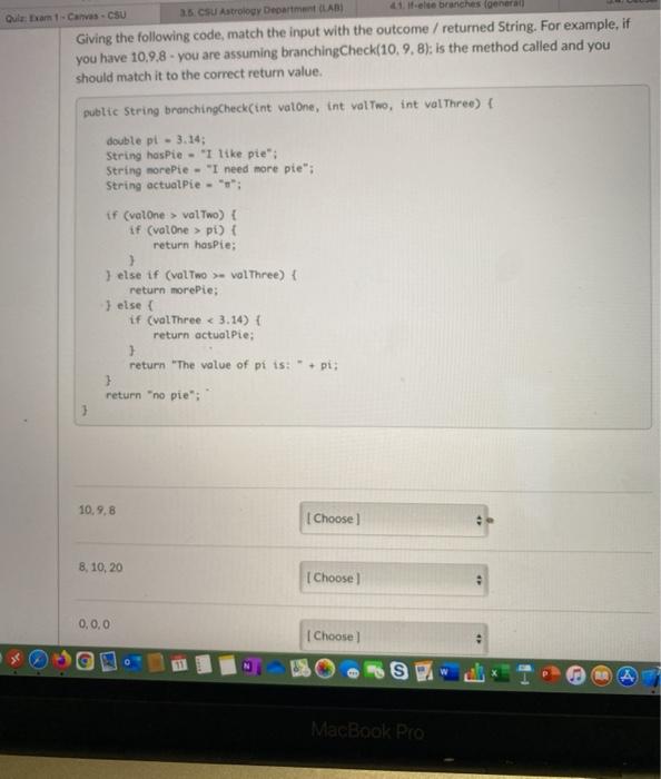 Solved Que Exam Canvas - CSU 2.5. CSU Astrology Department | Chegg.com