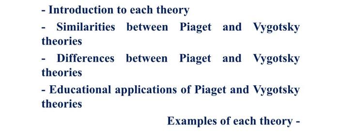 Difference between piaget and vygotsky theory hotsell