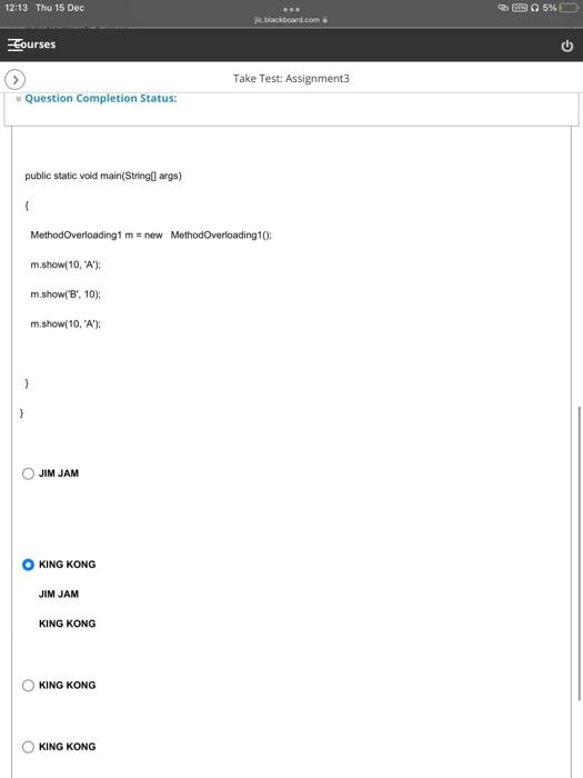 Solved Take Test: Assignment3 Question Completion Status: | Chegg.com